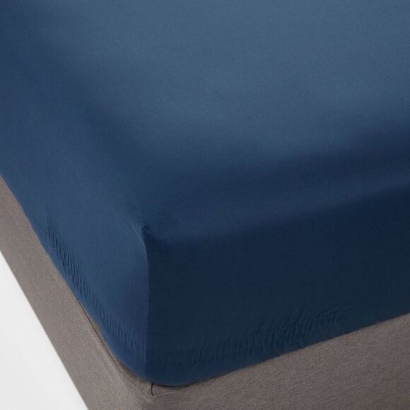 Threshold - California King 400 Thread Count Performance Fitte Blue - Picture 1 of 4